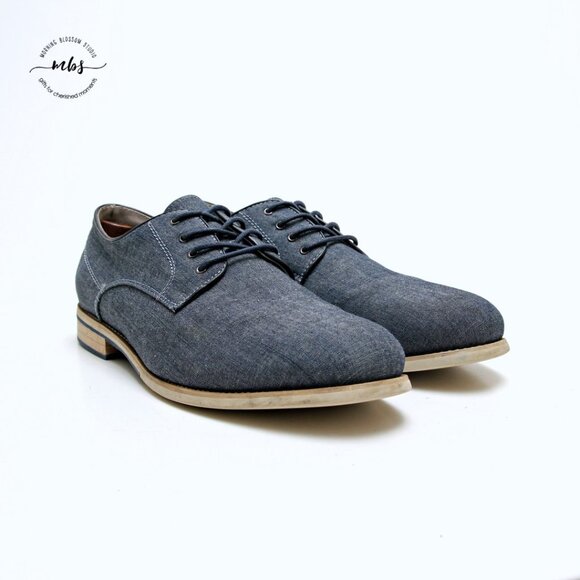 G.H. Bass & Co. Liam Denim Lace Up Derby Shoes - Picture 2 of 13